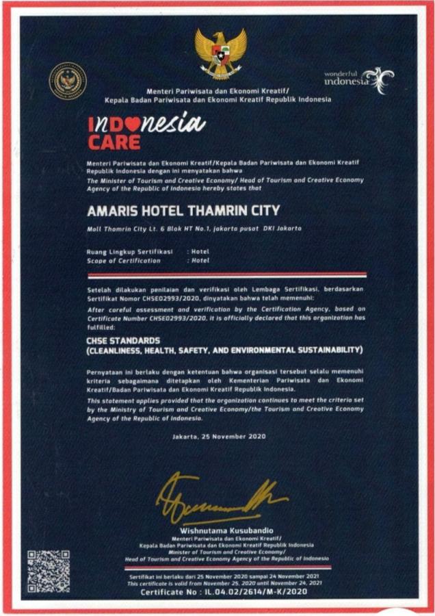 Amaris Hotel Thamrin City Джакарта Экстерьер фото